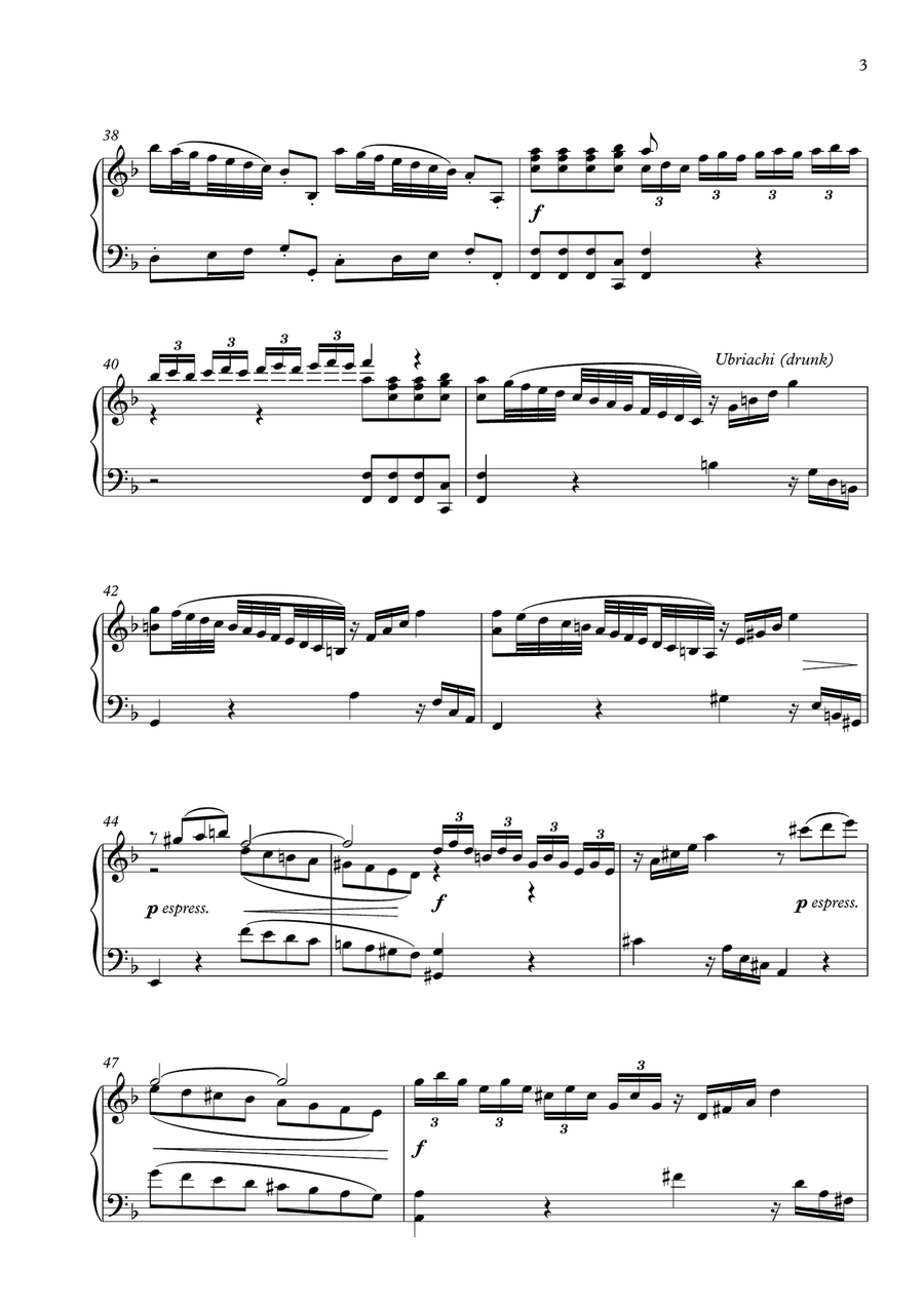 'Autumn' (Complete) from The Four Seasons by Vivaldi for Piano Solo Piano Solo scores gallery preview page 4