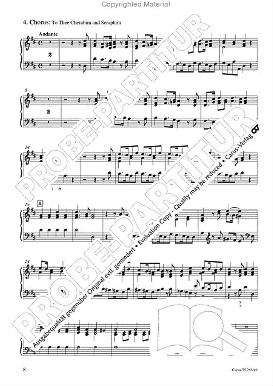 Te Deum for the Victory of Dettingen Organ scores gallery preview page 9