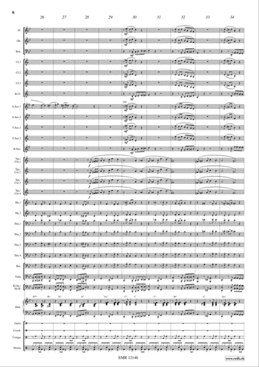 Chicas Bananas Concert Band scores gallery preview page 6