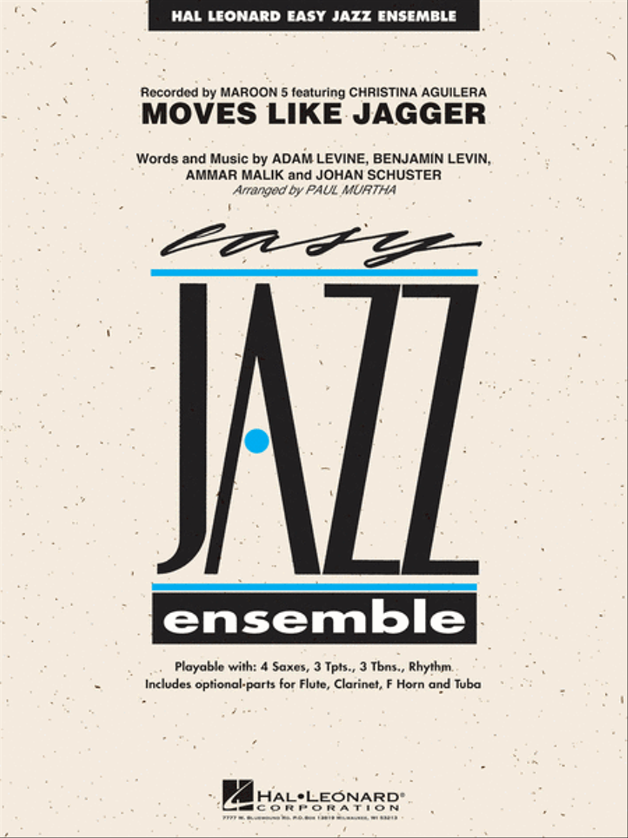 Moves Like Jagger Jazz Ensemble scores gallery preview page 1