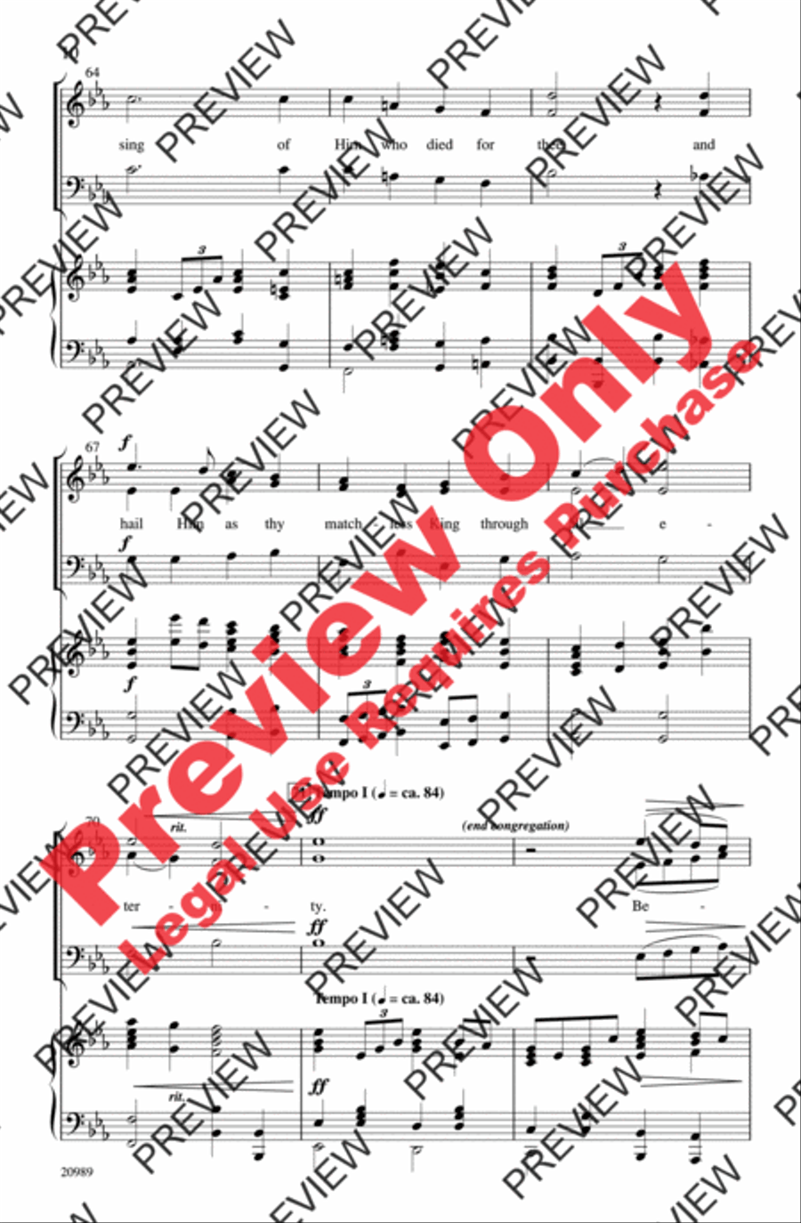 Behold the Lamb 3-Part scores gallery preview page 10