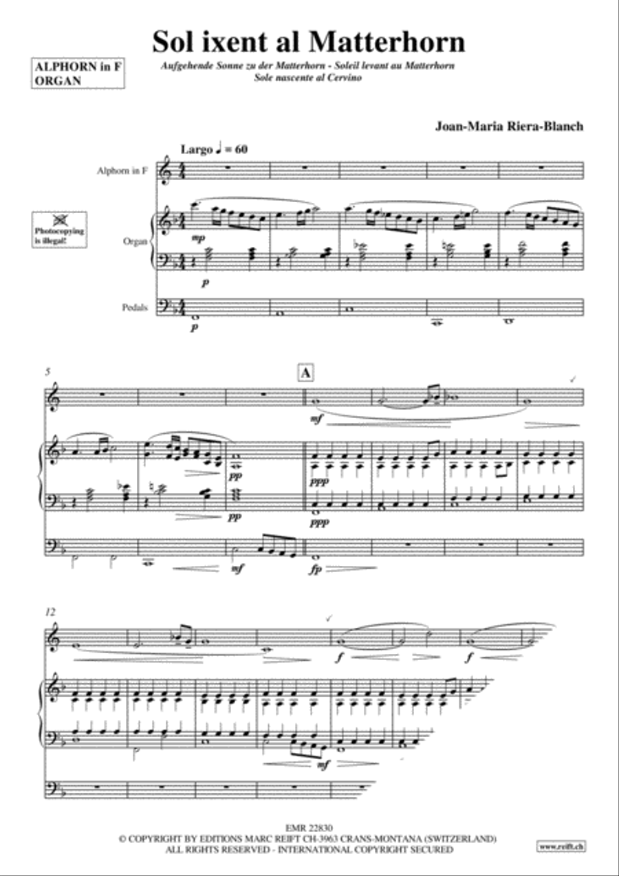 Sol ixent al Matterhorn Organ scores gallery preview page 3