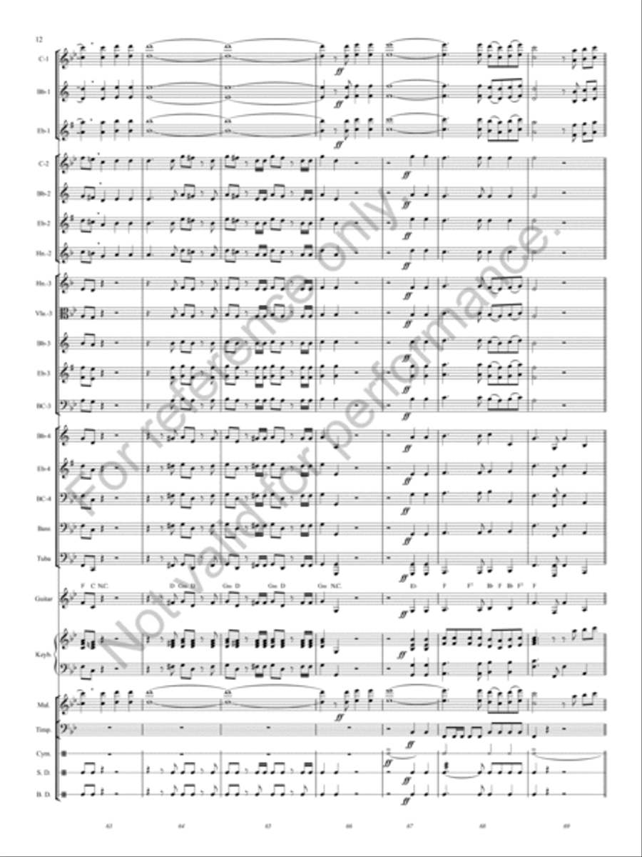 Hallelujah Chorus Concert Band scores gallery preview page 11