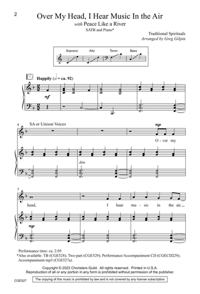 Over My Head, I Hear Music in the Air - SATB image number null