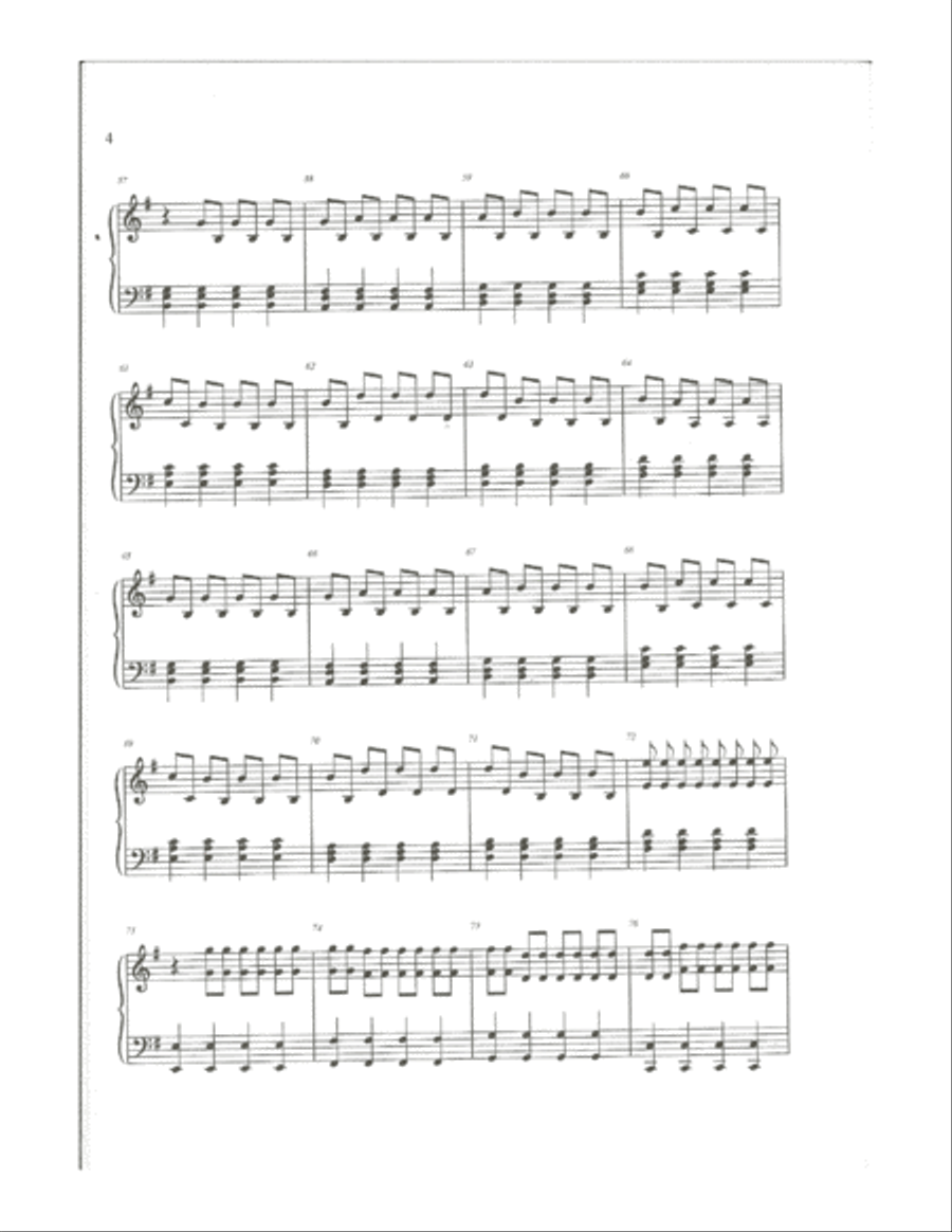65daysofstatic - Radio Protector sheet music Piano Solo scores gallery preview page 4