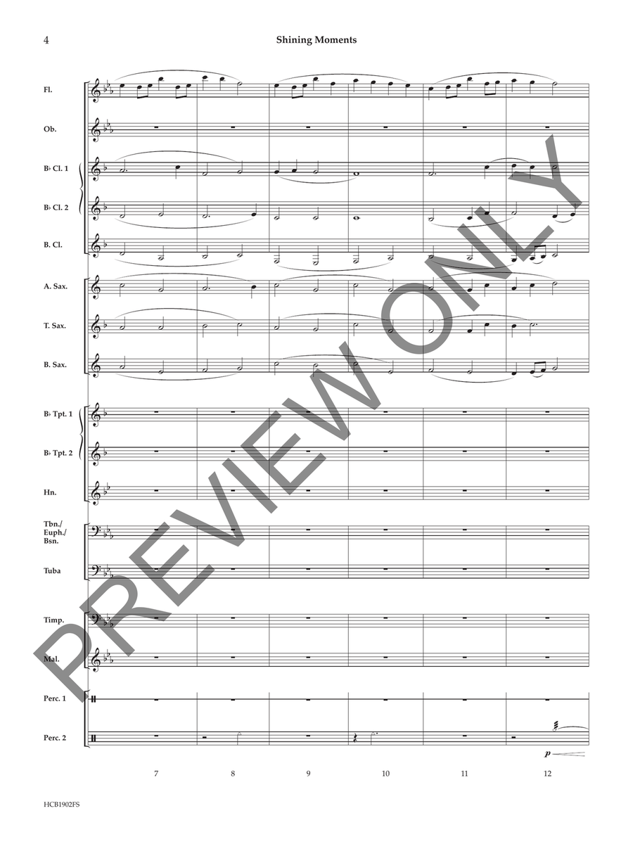 Shining Moments Concert Band scores gallery preview page 5
