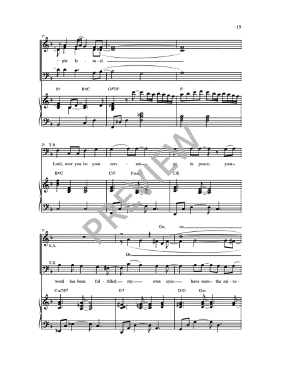 Three Canticles in Gospel Style 4-Part scores gallery preview page 6