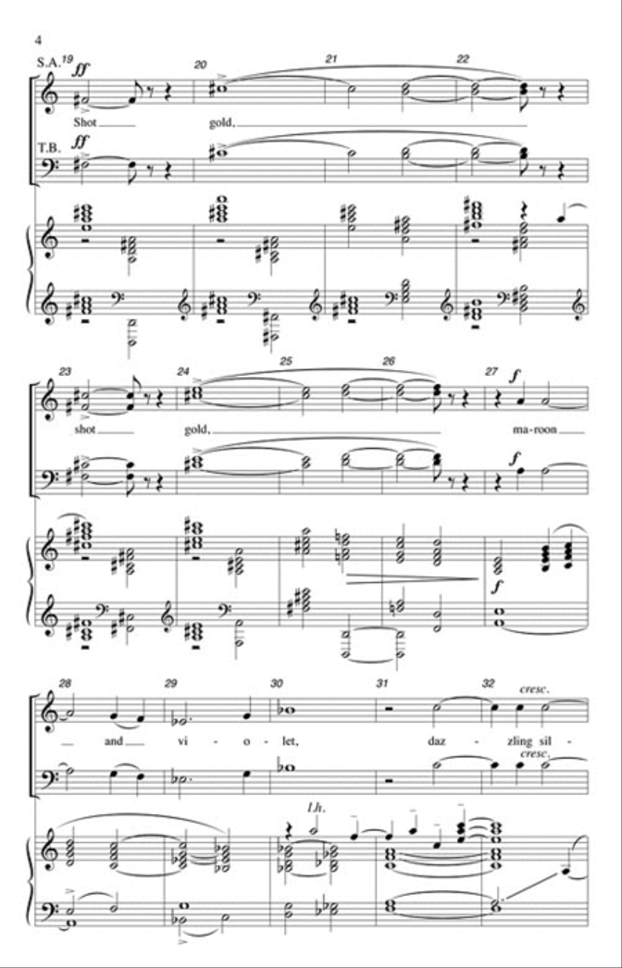 A Prairie Sunset A Prairie Sunset 4-Part scores gallery preview page 3