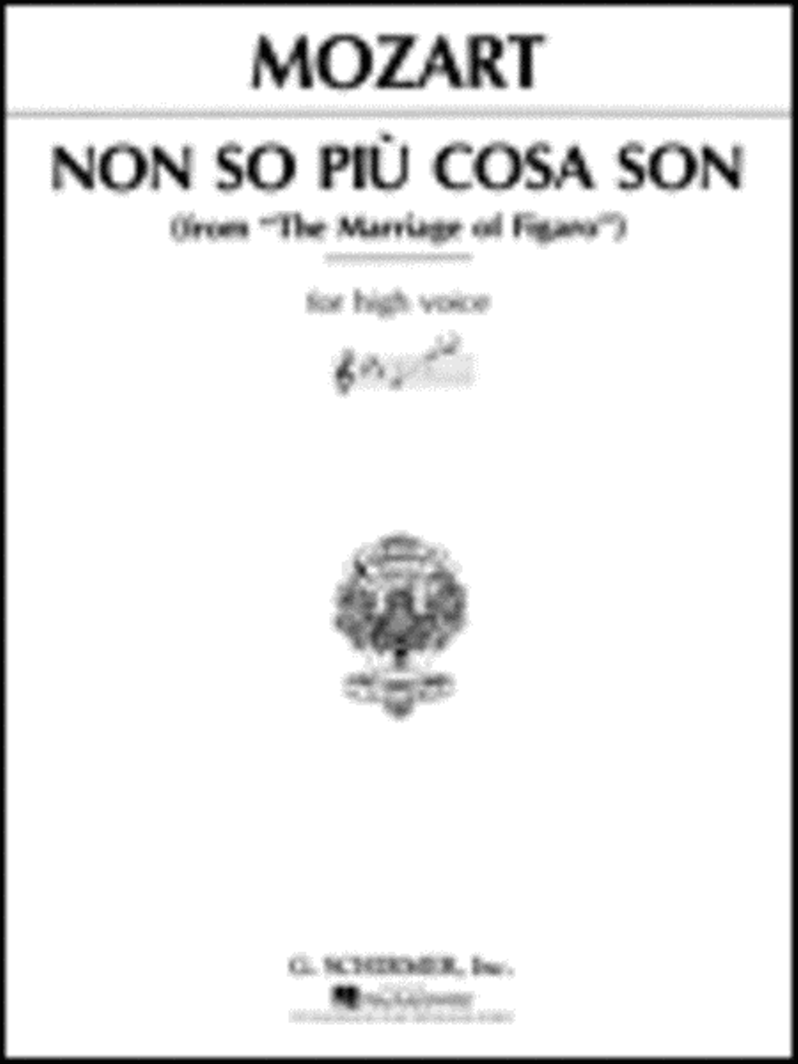 Non so piu cosa son (from Le Nozze di Figaro) Voice scores gallery preview page 1