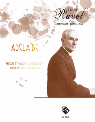 Book cover for Adélaïde - Valses nobles et sentimentales