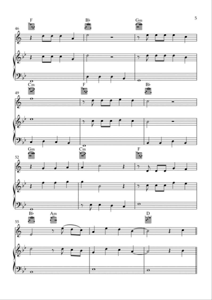 Flowers B-Flat Trumpet scores gallery preview page 5