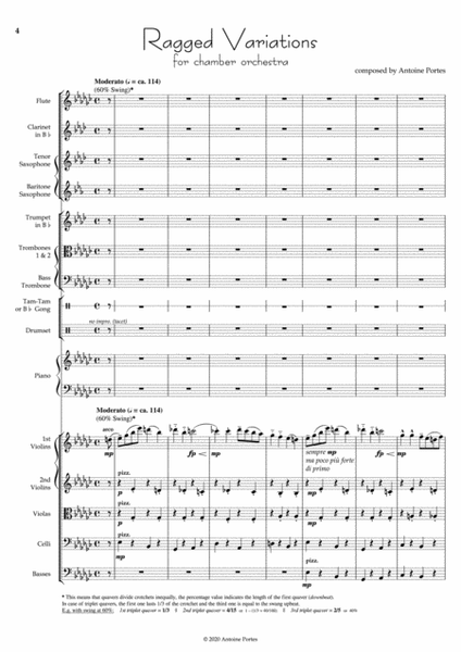 Ragged Variations Jazz Ensemble - Digital Sheet Music