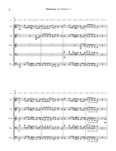 Wellerman - #SHANTYTOK for Brass Quintet image number null