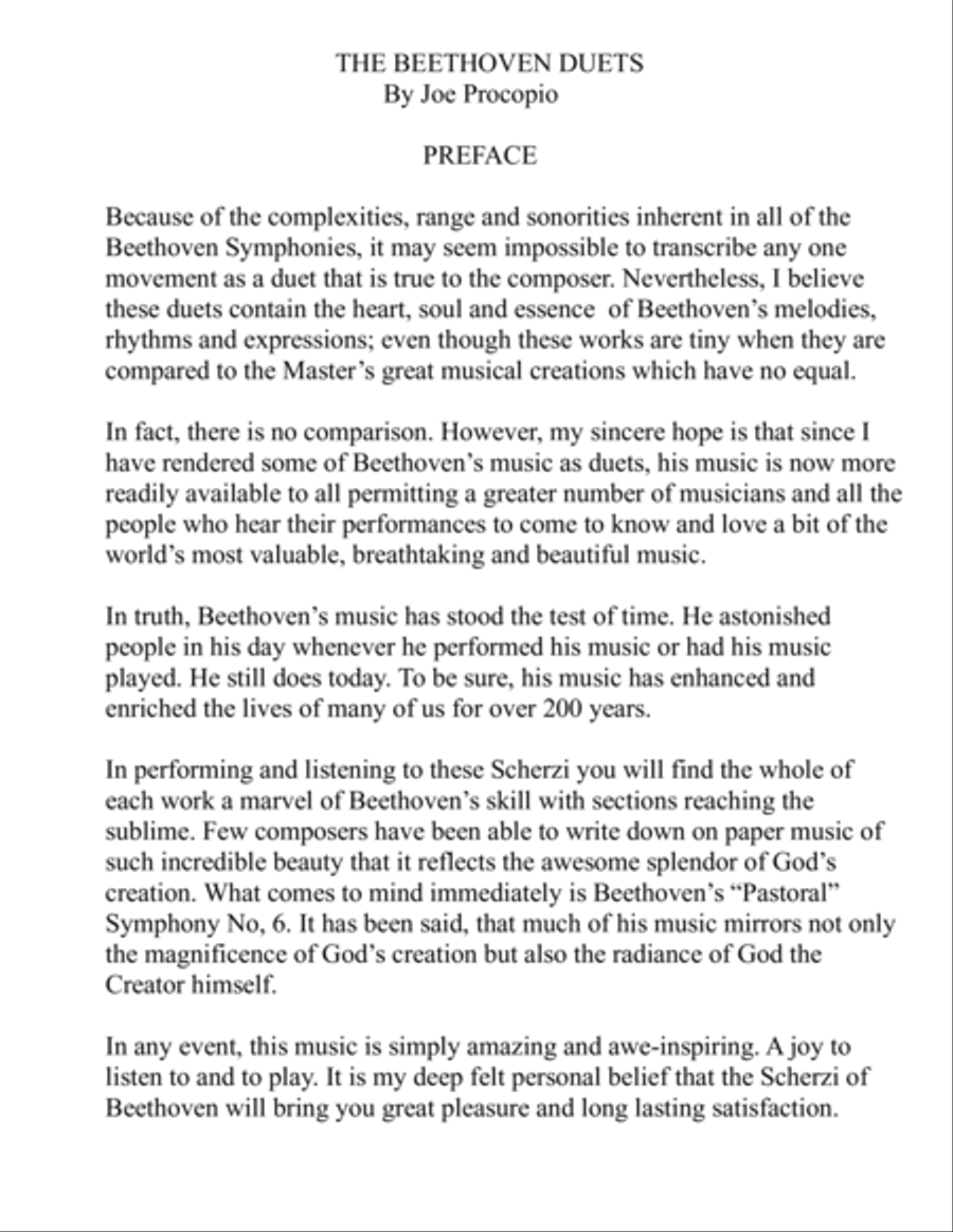 The Beethoven Duets For Saxophone Scherzo No. 5 Woodwind Quartet scores gallery preview page 2