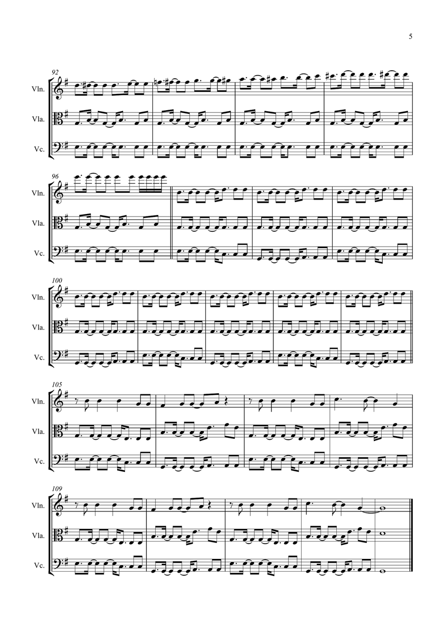 We Found Love We Found Love String Trio scores gallery preview page 5