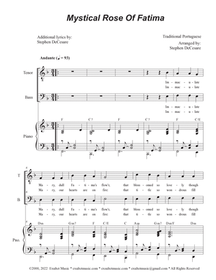 Mystical Rose Of Fatima (Duet for Tenor and Bass solo)