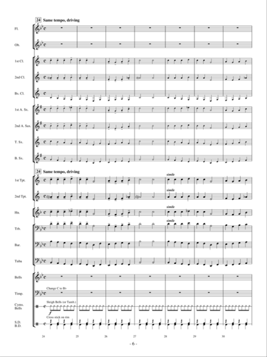 A Christmas Collage A Christmas Collage Concert Band scores gallery preview page 5