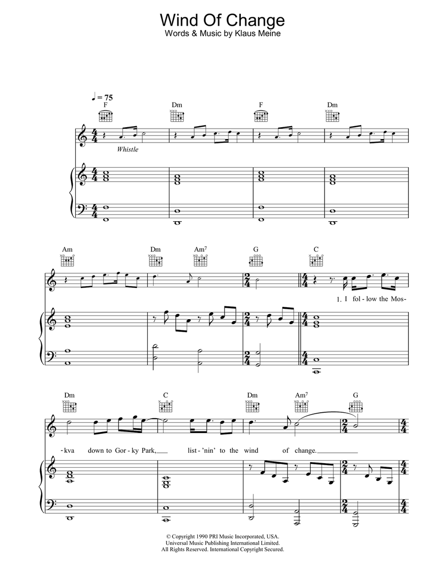 Wind Of Change Wind Of Change Acoustic Guitar scores gallery preview page 1