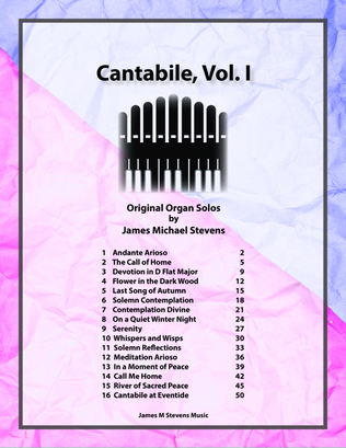 Book cover for Cantabile, Vol. I Organ Book