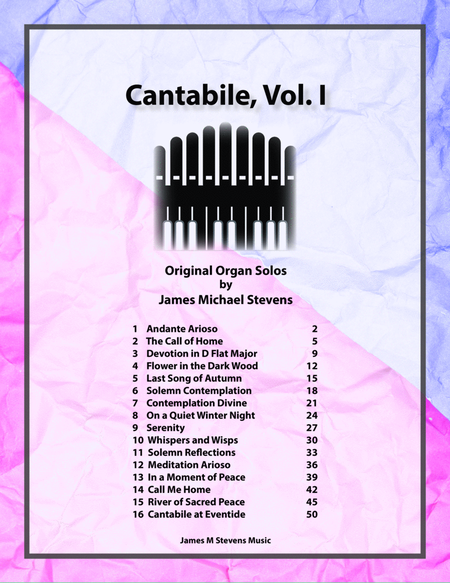 Cantabile, Vol. I Organ Book image number null