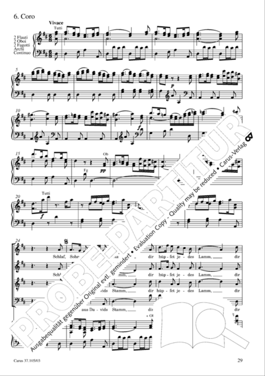 Die Freude der Hirten uber die Geburt Jesu 4-Part scores gallery preview page 30