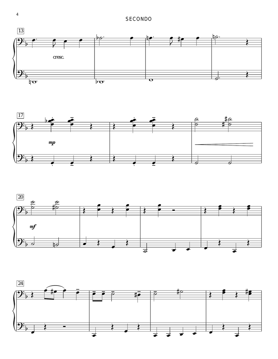 A Spoonful Of Sugar (from Mary Poppins) Piano Duet scores gallery preview page 3