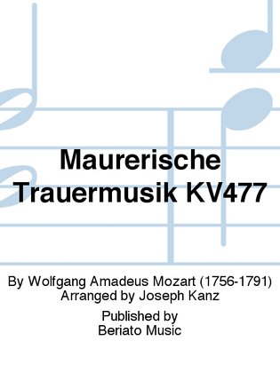 Maurerische Trauermusik KV477