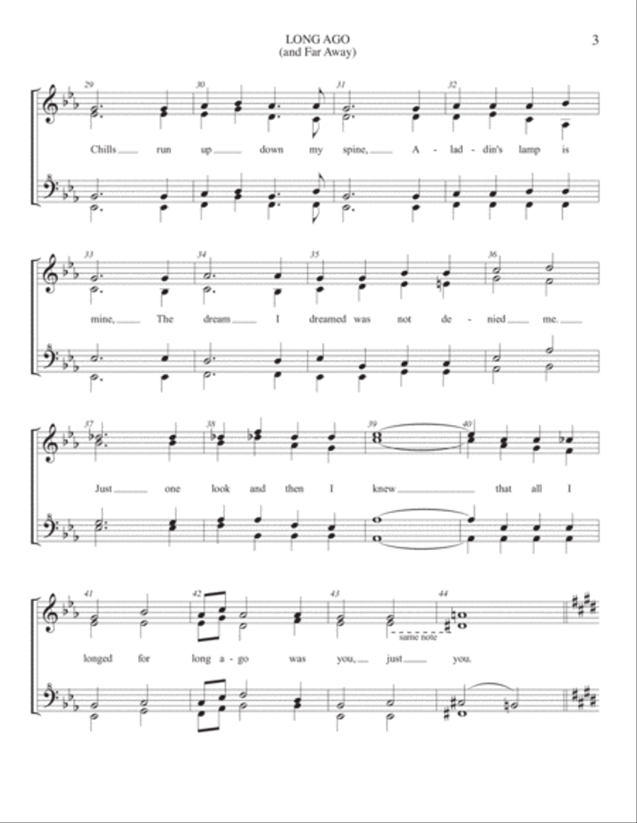 Long Ago (and Far Away) Long Ago (and Far Away) Small Ensemble scores gallery preview page 3
