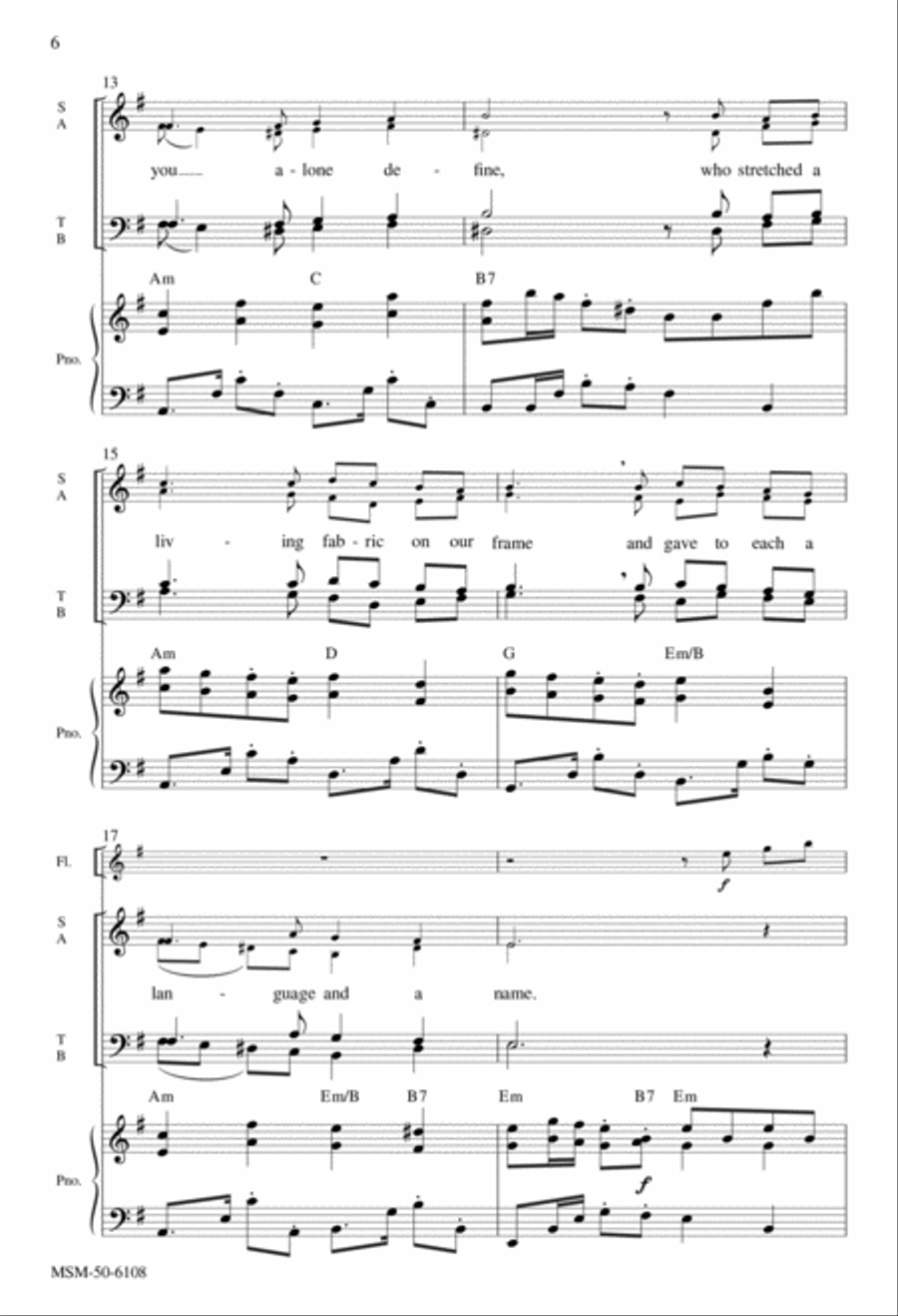 The Imprint of God's Face 4-Part scores gallery preview page 5