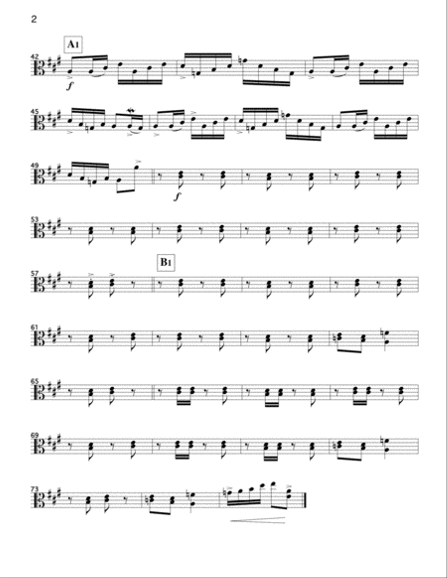 Growling Old Man (Bluegrass) String Quartet String Quartet scores gallery preview page 4