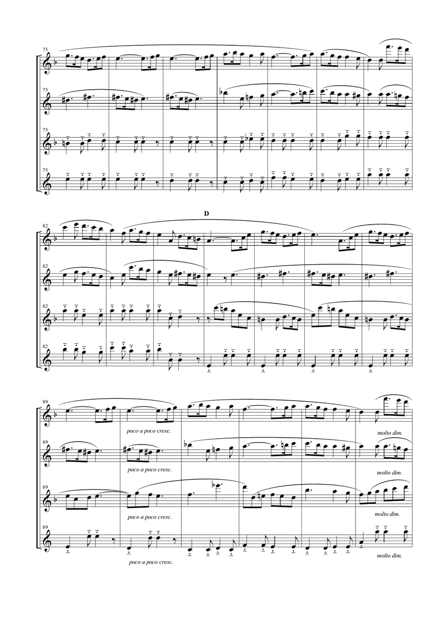 Carillon from "L'Arlesienne Suite No. 1" for Saxophone Quartet image number null