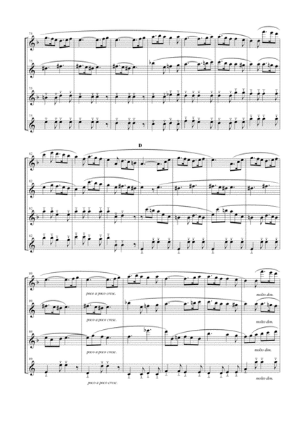Carillon from "L'Arlesienne Suite No. 1" for Saxophone Quartet image number null