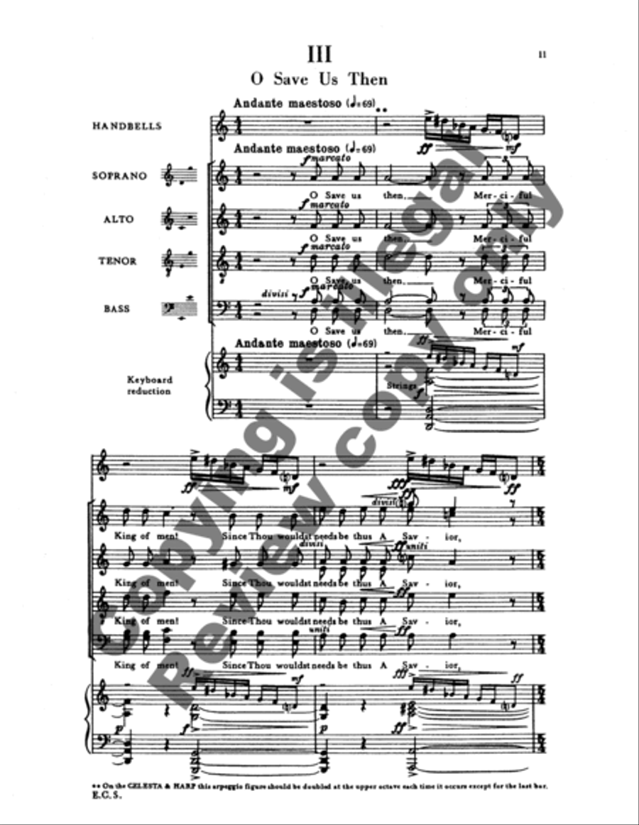 Three Lenten Poems of Richard Crashaw 4-Part scores gallery preview page 13