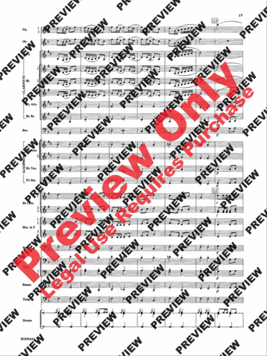 Lethbridge Overture Concert Band scores gallery preview page 18