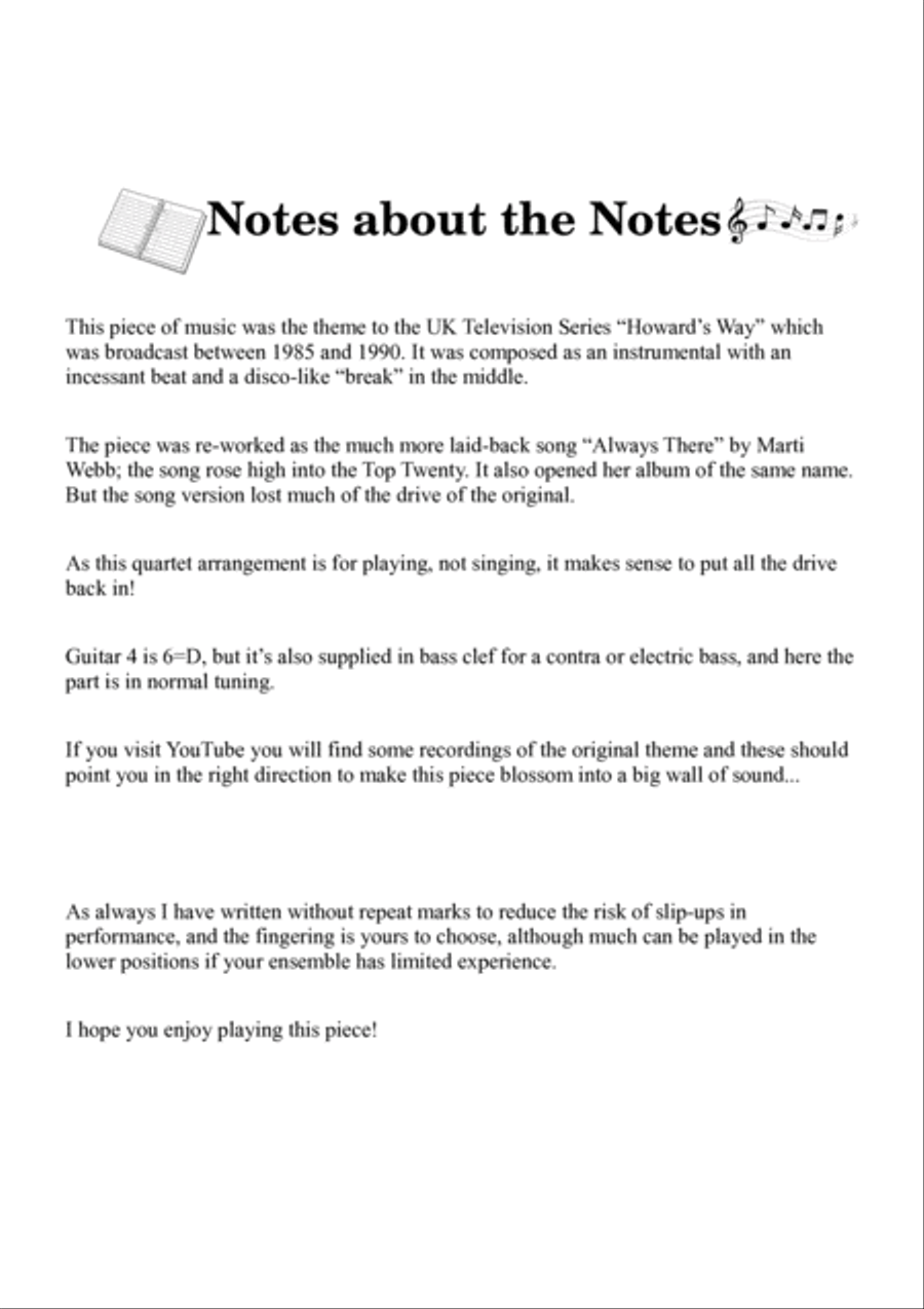Always There Guitar Ensemble scores gallery preview page 3