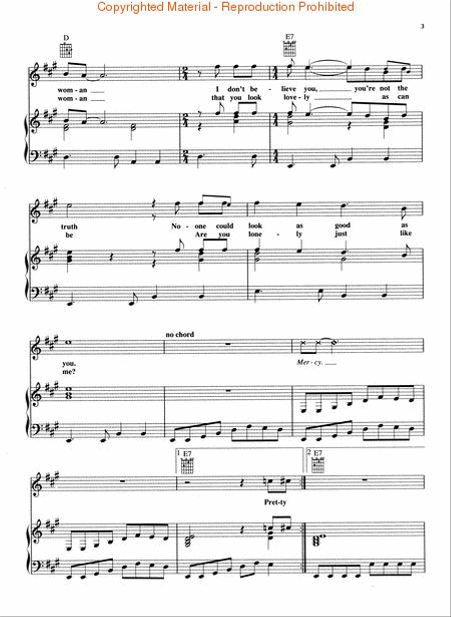 <br>Sheet music extract