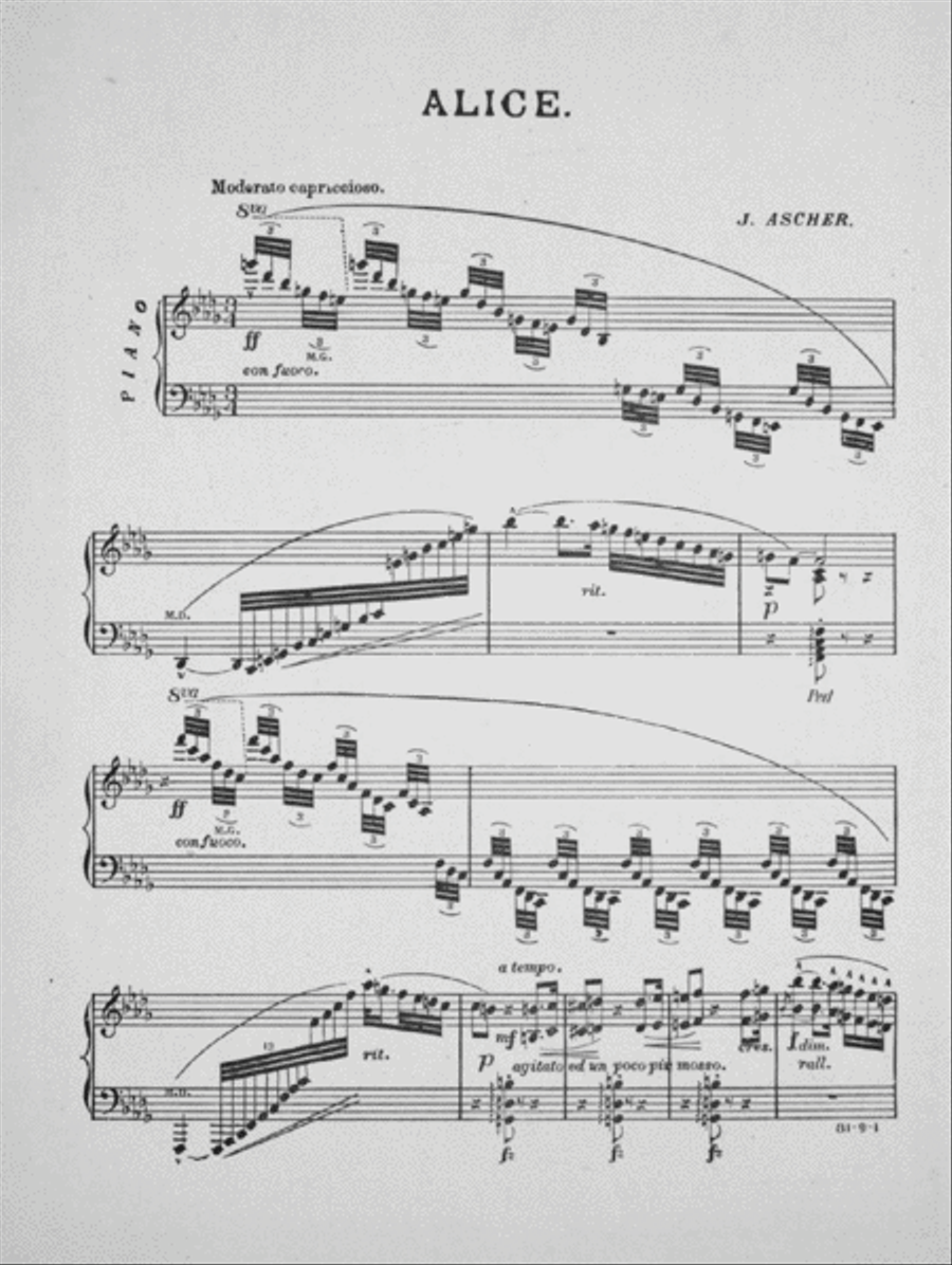 Alice Piano Solo scores gallery preview page 2