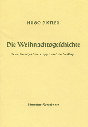 Book cover for Die Weihnachtsgeschichte (Nativity Story), Op. 10