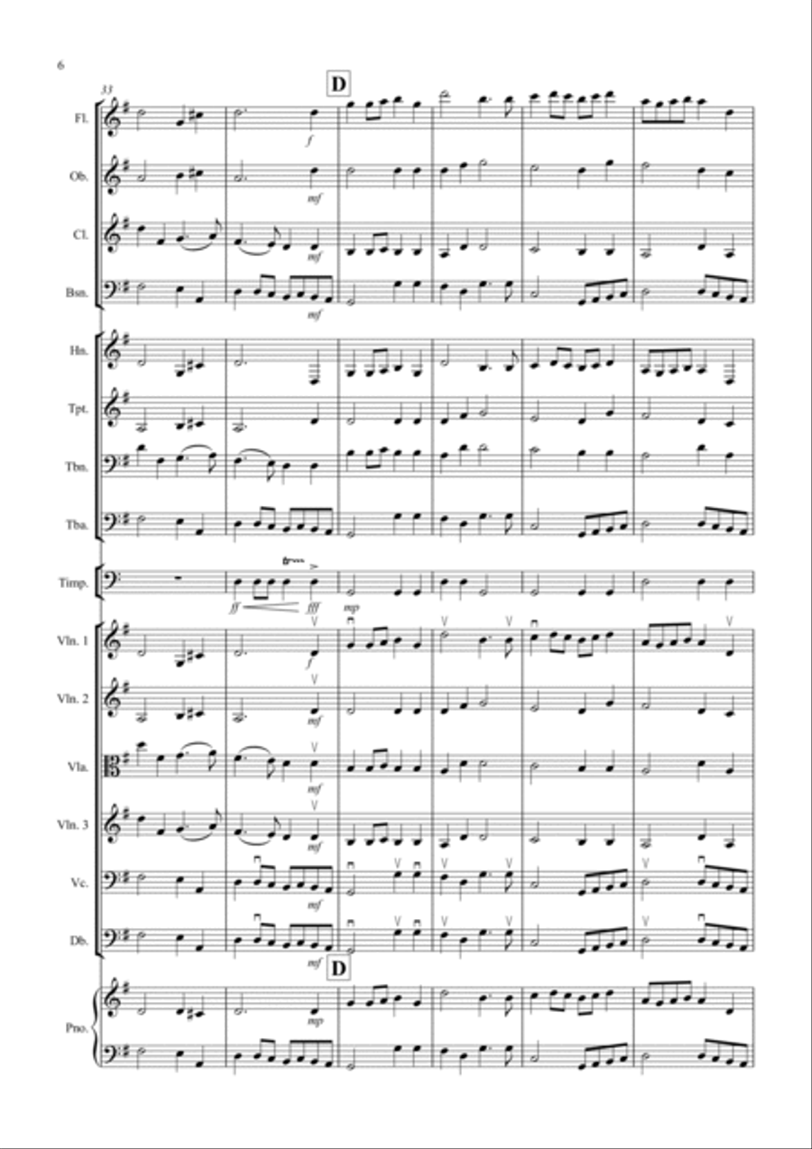 Prelude And Te Deum for School Orchestra Full Orchestra scores gallery preview page 6