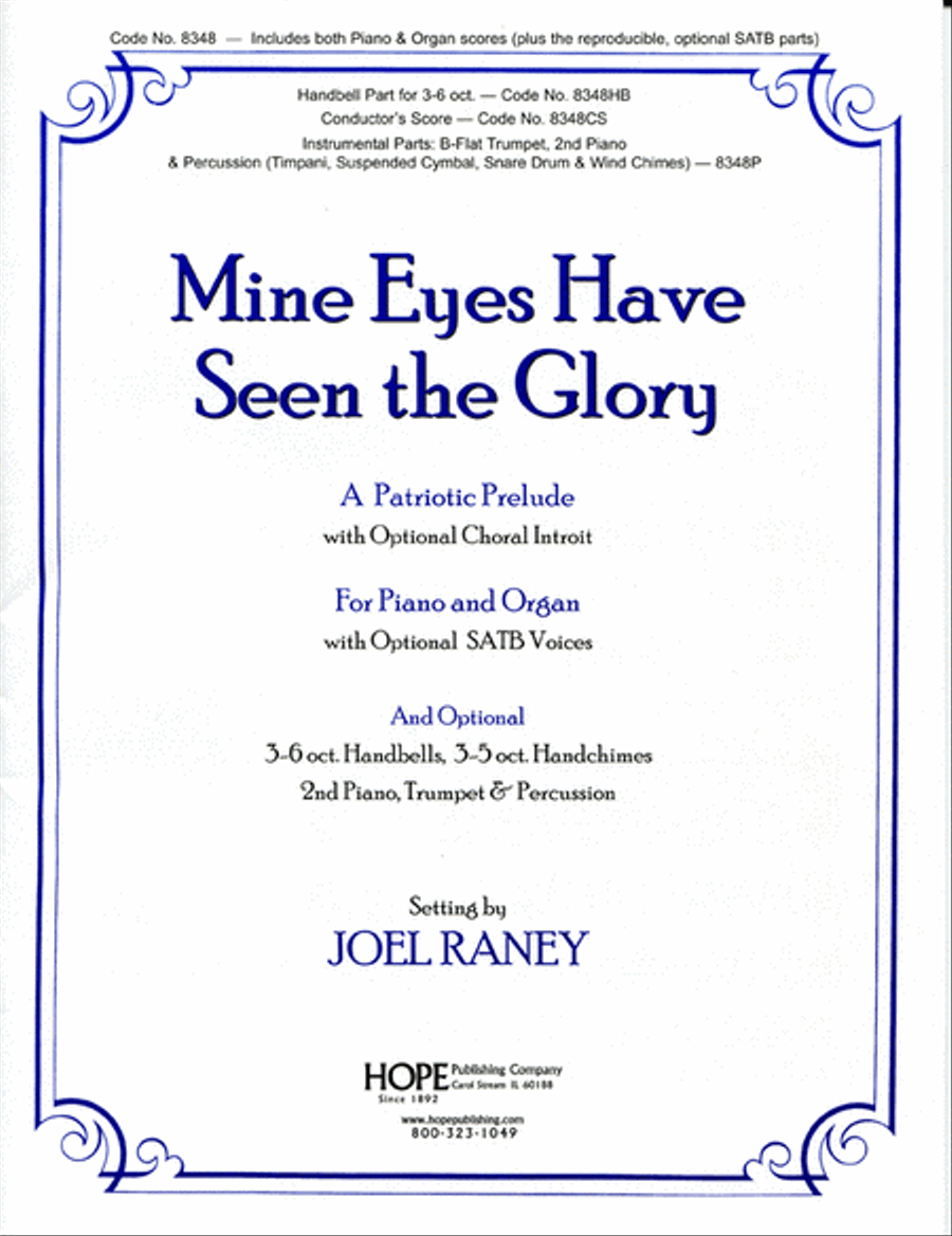 Mine Eyes Have Seen the Glory Organ scores gallery preview page 1