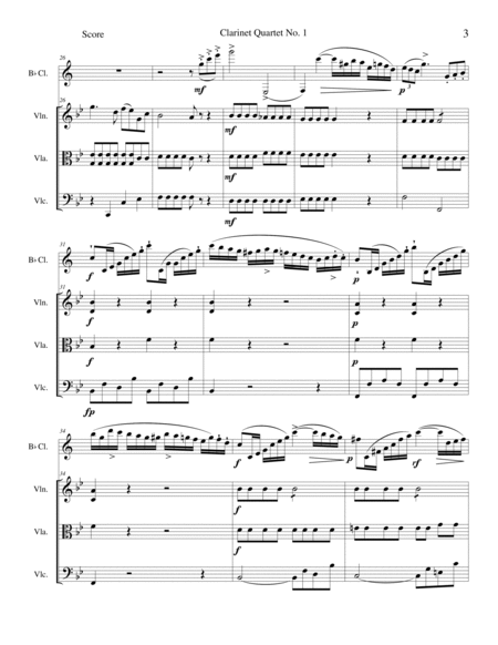 Clarinet Quartet No. 1 image number null