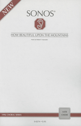 Book cover for How Beautiful Upon the Mountains - SATB