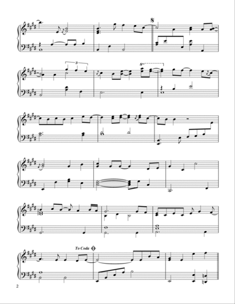 We Are The World Piano Solo scores gallery preview page 2