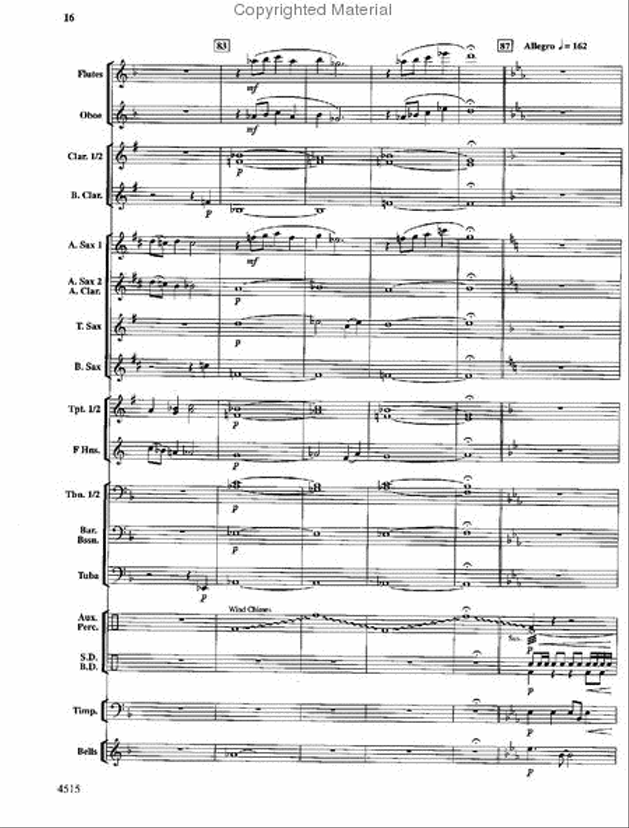 Lincoln Celebration Concert Band scores gallery preview page 17