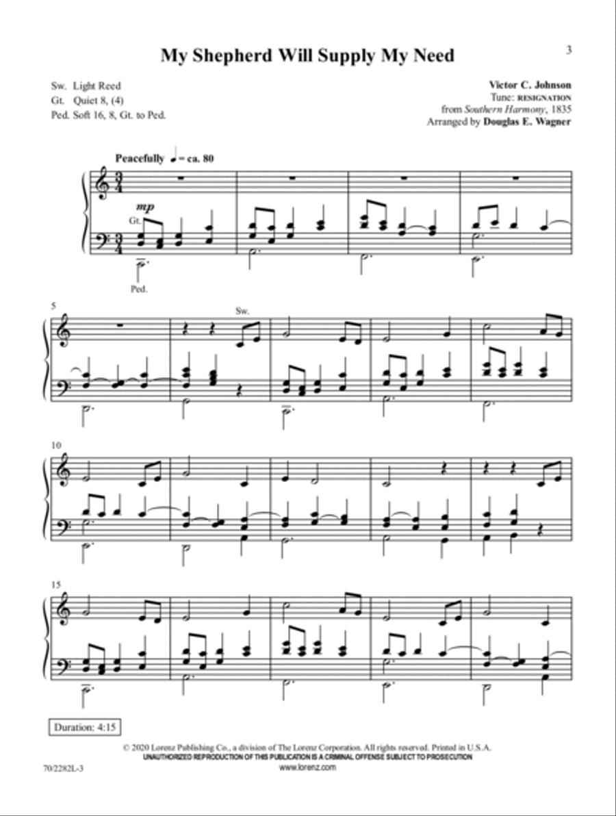 In Peace and Joy Organ Solo scores gallery preview page 2