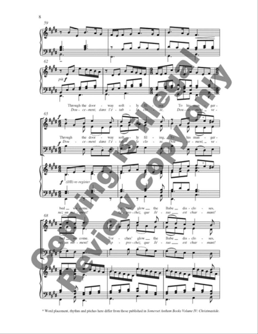 Bring a Torch, Jeannette, Isabella 3-Part scores gallery preview page 8