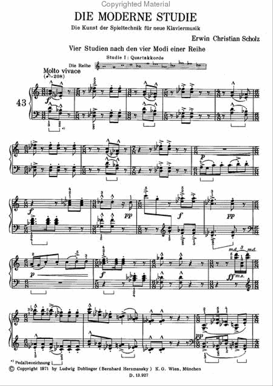 Die moderne Studie Band 3 Teil A Piano Solo scores gallery preview page 2