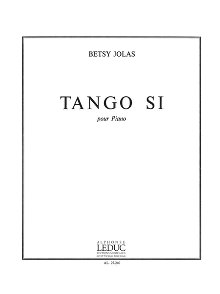 Tango Si (piano Solo)