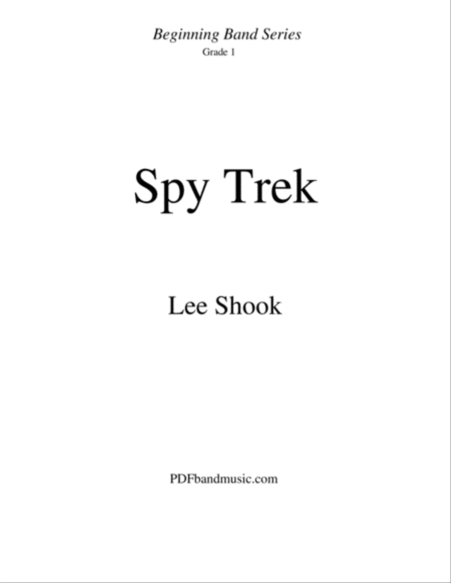 Spy Trek Spy Trek Concert Band scores gallery preview page 2