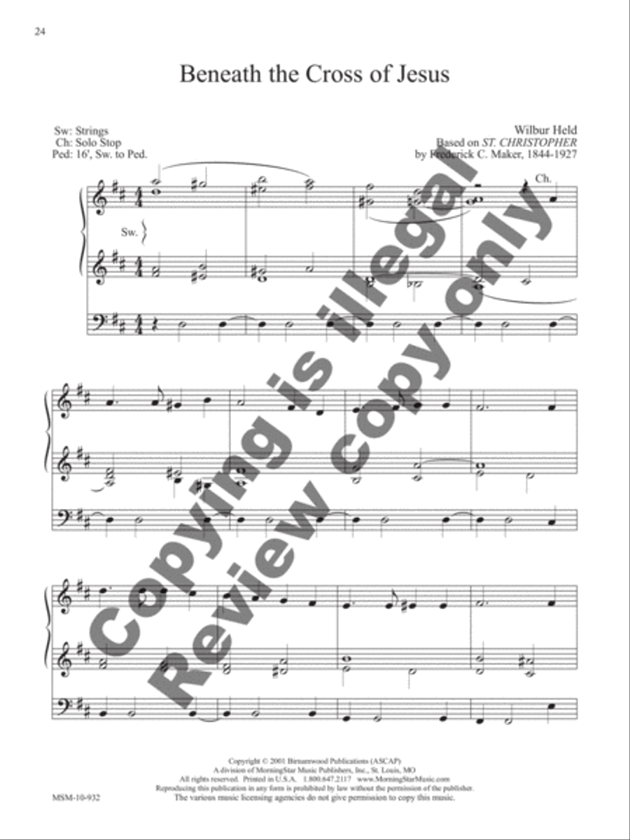 The Wilbur Held Organ Collection: A Centenary Edition Organ scores gallery preview page 10